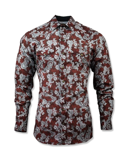 Camisa vaquera con estampado.