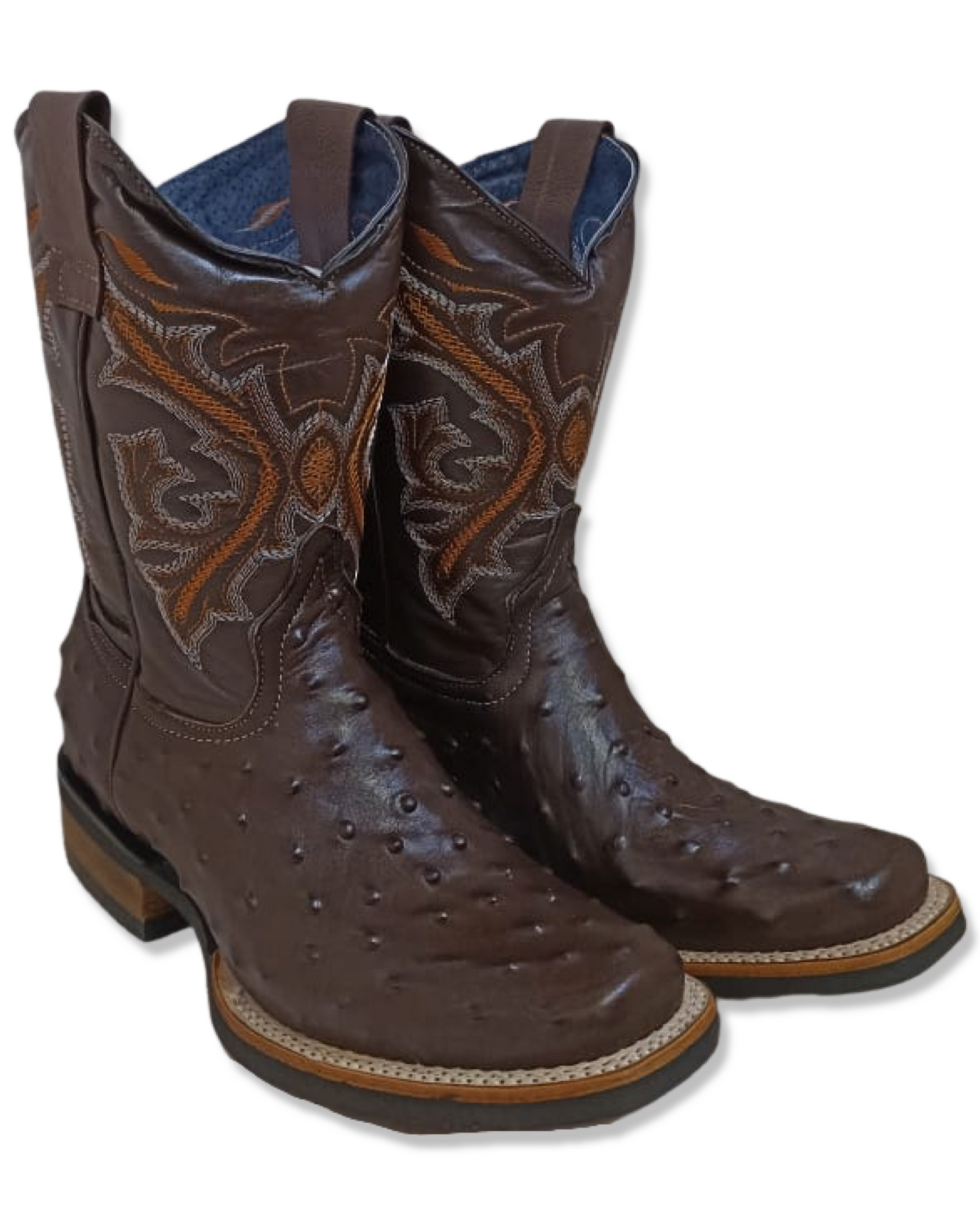 Bota de caballero tipo avestruz