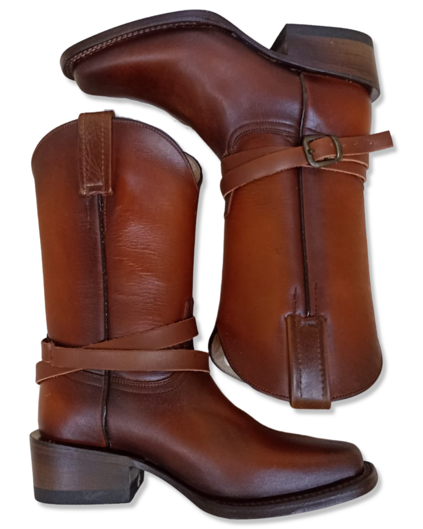 Bota para dama color miel