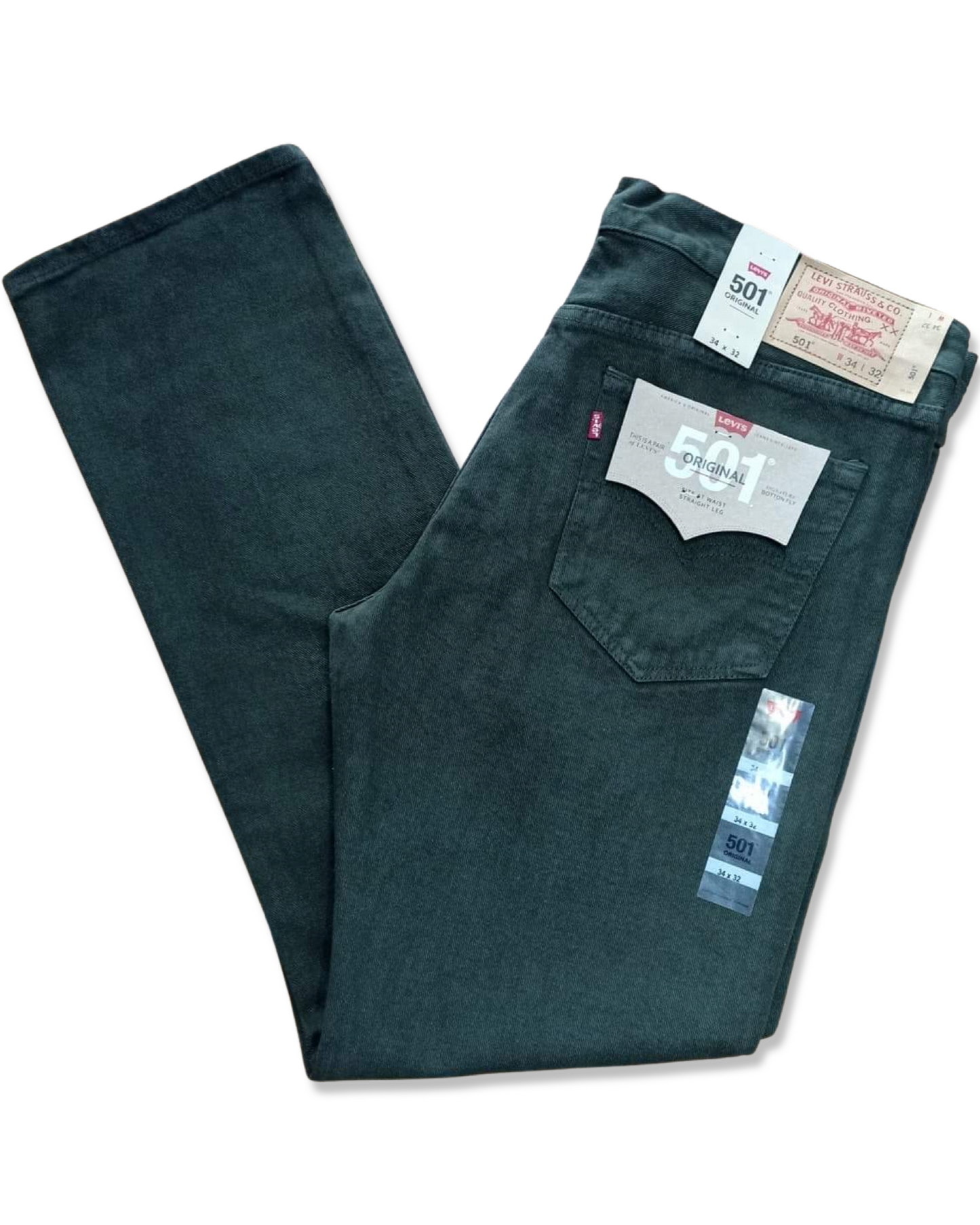 Pantalón LEVIS 501 color verde olivo