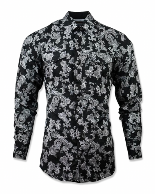 Camisa vaquera con estampado